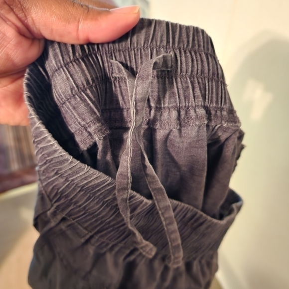 Prana Black Gray Drawstring Pants Size S - Picture 6 of 9